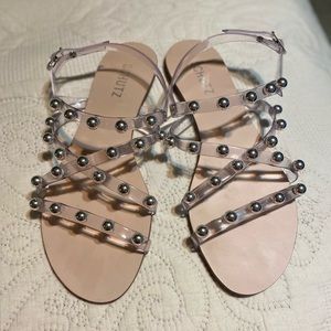SCHUTZ  Lina Embellished Strappy Sandals